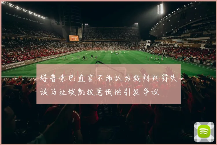 塔普索巴直言不讳认为裁判判罚失误马杜埃凯故意倒地引发争议